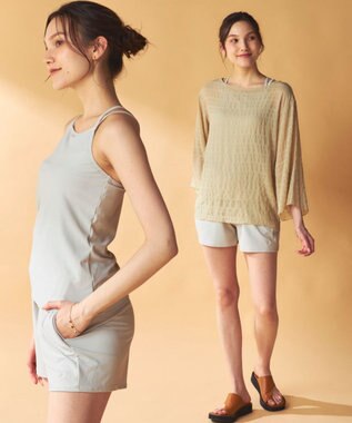 OP／FILA 【Ocean Pacific】シアートップス付き4点セット水着