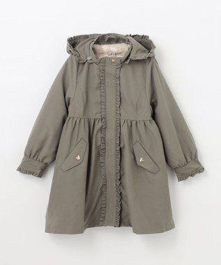 ANY KIDS ガーリー モッズ コート カーキ