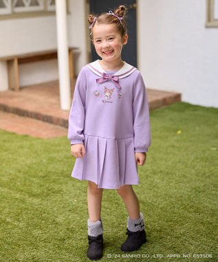 ANY KIDS 【any FAM×サンリオキャラクターズ】セーラーカラーワンピース ラベンダー×クロミ