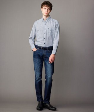 JOSEPH ABBOUD 【サスティナブル/JAPANファブリック/ストレッチ】オゾンハイパワーデニム パンツ ネイビー系