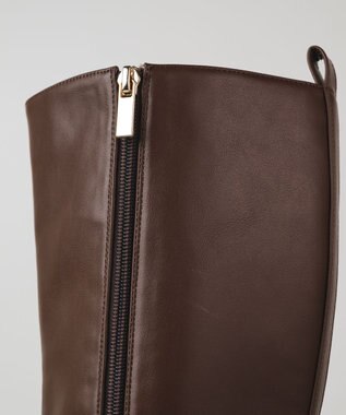 BONTRE 【PRECIEUX JOUET/プレシュウジュエ】メタルヒールロングブーツ ダークブラウン