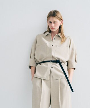 uncrave フェイクレザー 細ベルト ブラック