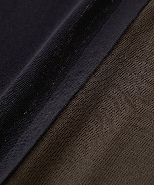 YECCA VECCA メッシュ編みレイヤードニット Green