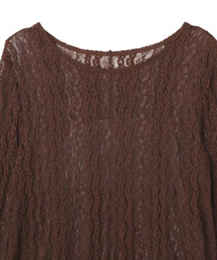 earth music&ecology レースプルオーバー Brown