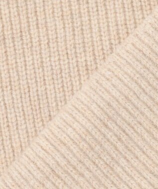 J.PRESS YORK STREET 【UNISEX】ウールカシミヤ スキッパーニットポロシャツ アイボリー系