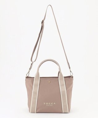 TOCCA BICOLOR RIBBON NYLON M トートバッグ M ベージュ系