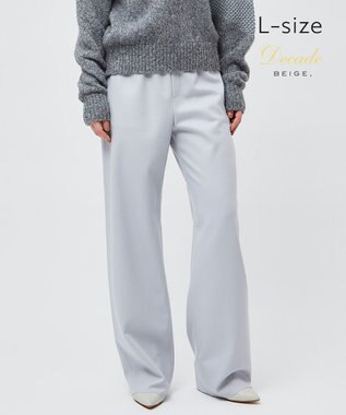 BEIGE， 【L-size】CORBY / ウエストゴムワイドパンツ