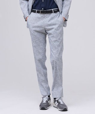 J.PRESS MEN 新色【MECHANICAL】【超軽量 / 清涼感 / 洗える】ハイパワーストレッチ リネンルックパンツ_26年モデル ライトグレー系