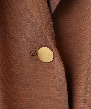 BEIGE， 【VERY NaVY掲載】GYPSUM / シルキータッチ ショールカラージャケット Brown