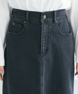 CRAFT STANDARD BOUTIQUE 裏起毛デニムＡラインスカート Black