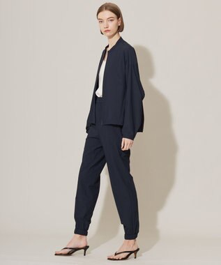 ICB 【接触冷感・UVカット・洗える】アトラストリコット ジップアップブルゾン ネイビー系