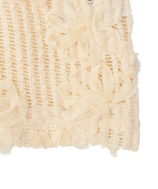 AMERICAN HOLIC 【選べる丈】Ｖネックレースベスト Ivory