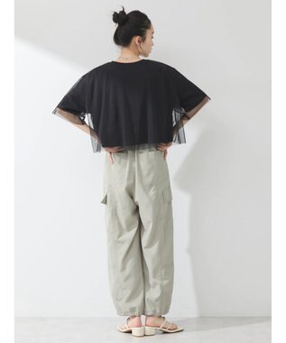 earth music&ecology チュールドッキングＴＥＥ Black