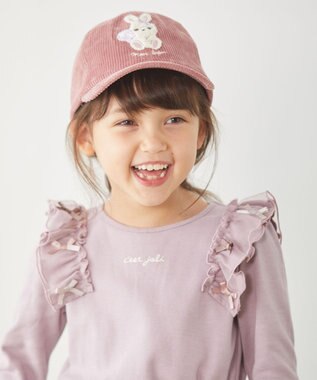 サガラ刺繍コーデュロイキャップ