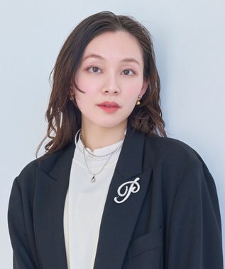 Phoebe ニュアンスメタルブローチ　シルバー シルバー