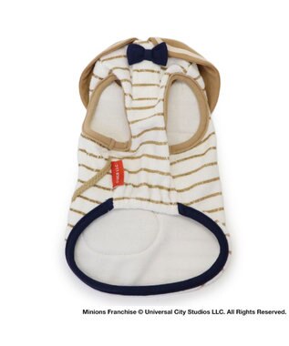 PET PARADISE ミニオン ティム サーモキープ タンクトップ 《マリン柄》 小型犬 ホワイト×ブラウン