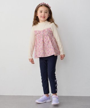 ANY KIDS 7days ガーリー パンツ ネイビー