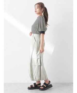 earth music&ecology バルーンカーゴスカート Light Green