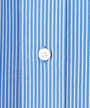 J.PRESS MEN 【KING SIZE】【夏に嬉しい高機能】カノコインレイマイクロストライプパッチポケット シャツ/B.D. ブルー系1