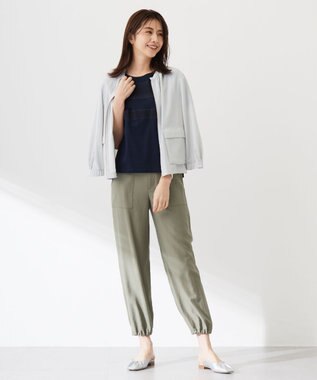 J.PRESS LADIES レーシーコンビ カットソー ネイビー系