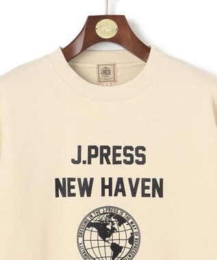 J.PRESS MEN 【WEB・一部店舗限定】フロントプリントスウェット ベージュ系