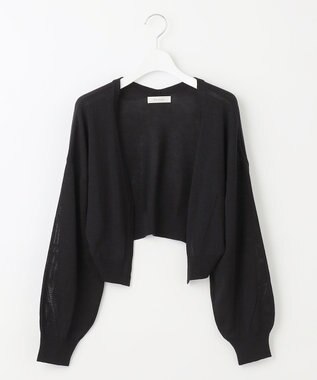 Feroux 【洗える】アイレット ボレロ ブラック系