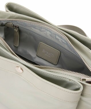 TOPKAPI 【Breath TOPKAPI】防水ナイロン レザーコンビ ショルダーバッグ ミントグリーン