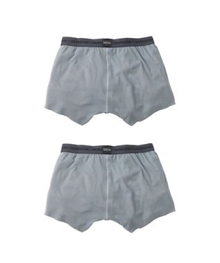 WACOAL MEN ボクサーパンツ 2枚セット 【オーガニック綿混ボクサー】 快適 吸汗速乾 抗菌防臭 やさしい肌あたり フリーカッティング(裾部分) 環境に配慮 前閉じ GT2310 /ブロス バイ ワコールメン グレー