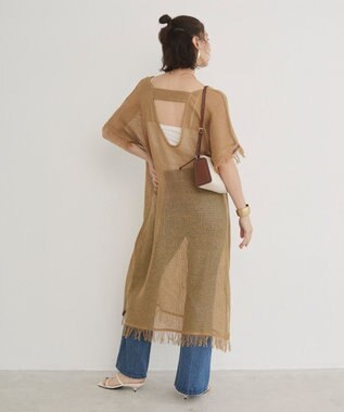 WEGO 【ANGIE VINTAGE】メッシュジレワンピース ベージュ