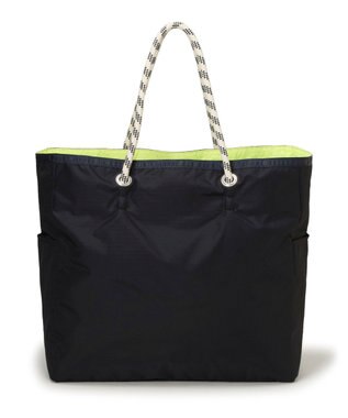 LeSportsac LARGE 2 WAY TOTE/2ウェイディープシーブルー/ライム 2ウェイディープシーブルー/ライム