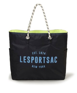 LeSportsac LARGE 2 WAY TOTE/2ウェイディープシーブルー/ライム 2ウェイディープシーブルー/ライム