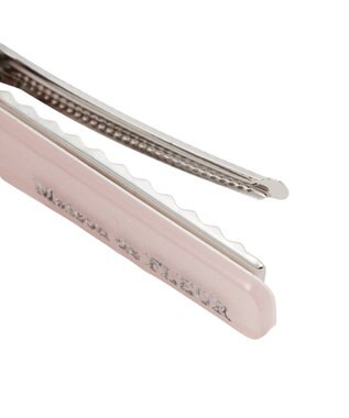Maison de FLEUR 【2個セット】ビジューリボンアクリルクリップセット Pink