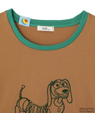 earth music&ecology 【予約】リンガーTシャツ/TOY STORY ベージュ