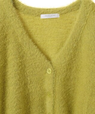 Green Parks ラメシャギーニットカーディガン Light Green