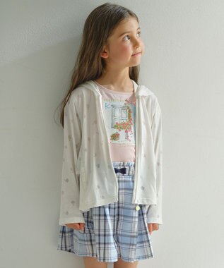 組曲 KIDS 【110-140㎝】夏休みの絵日記 Tシャツ ピンク系