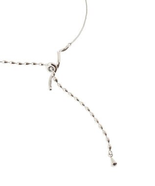 AMERICAN HOLIC ステンレススクリューメタルネックレス Silver