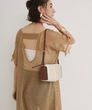 WEGO 【ANGIE VINTAGE】メッシュジレワンピース ベージュ