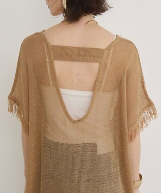 WEGO 【ANGIE VINTAGE】メッシュジレワンピース ベージュ