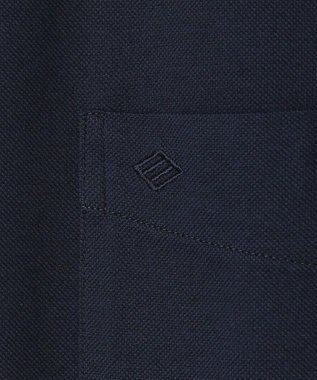 JOSEPH ABBOUD 【イージーケア】快適な着心地 ジャージーシャツ ネイビー系