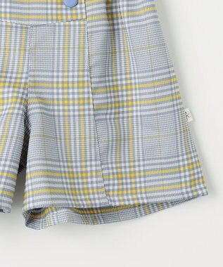 組曲 KIDS 【150-160cm】Chocolat de check キュロット ブルー×グレー系4