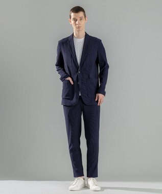 JOSEPH HOMME 【洗える】ドライコットンリンクス　半袖クルーネックニット ホワイト系