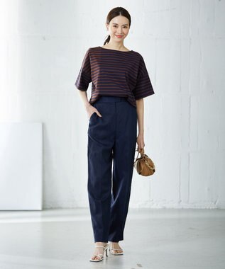 ICB チェーン付きミニ巾着バッグ ベージュ系