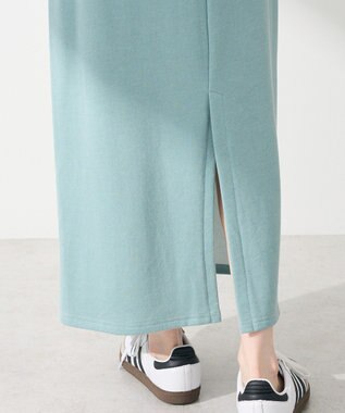 Green Parks ピグメントＩラインスウェットスカート Light Blue