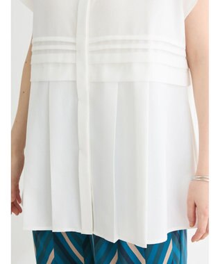 Green Parks プリーツヘムタックチュニック Off White