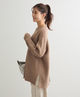 Green Parks ｆｕｗａっと　畦チュニック Camel