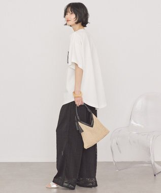 AMERICAN HOLIC PORTLAND裾ラウンドTシャツ Off White