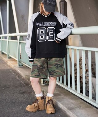 WEGO ナンバリングビッグスウェット ブラック