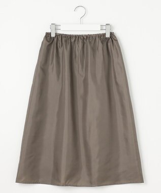 J.PRESS LADIES L 【洗える】マロンサテン キャミソール ワンピース ブラウン系