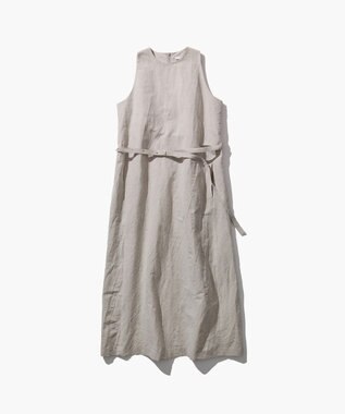 ATON CRISPY LINEN | タンクトップドレス BEIGE