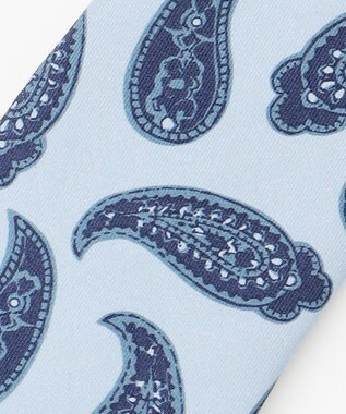 JOSEPH ABBOUD 【日本製】フレッシュペイズリー  ネクタイ サックスブルー系7